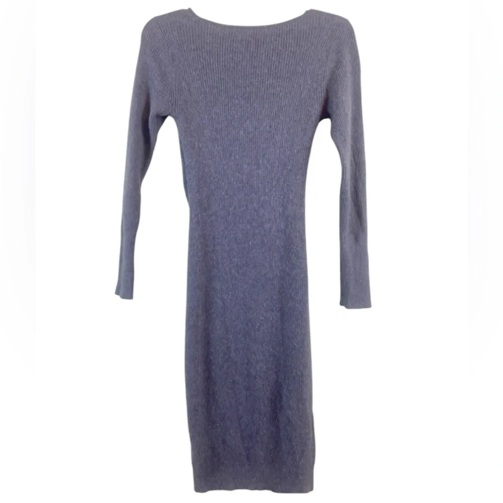 Leith Gray Knit Surplice Top Dress Sz XXS - Picture 3 of 12